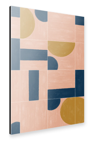Alu-Dibond "Painted Wall Tiles Third" 30x20 cm artboxONE
