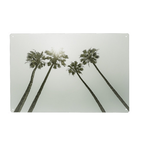 Holzbild "Palmen in der Sonne | Vintage" artboxONE - Natur,Reise,Reise / Strand und Meer