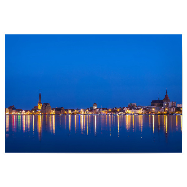 Poster 30x20 cm "Blick auf Rostock am Abend" artboxONE - Natur,Reise,Architektur,Städte / Weitere