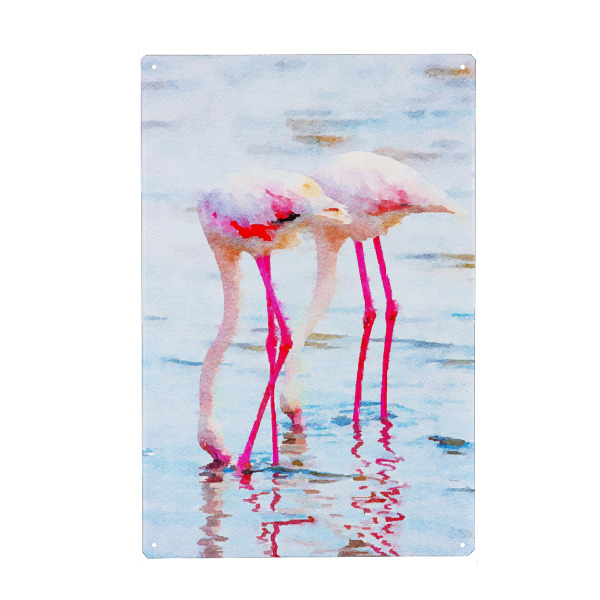 Holzbild "Flamingo Pink" artboxONE - Natur,Tiere