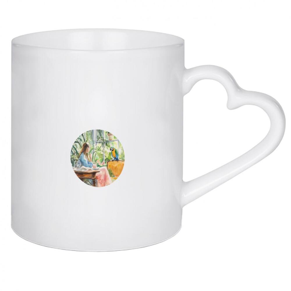 Herztasse "Botanisches Glashaus" artboxONE - Natur,Floral,Essen & Trinken,Abstrakt,Menschen
