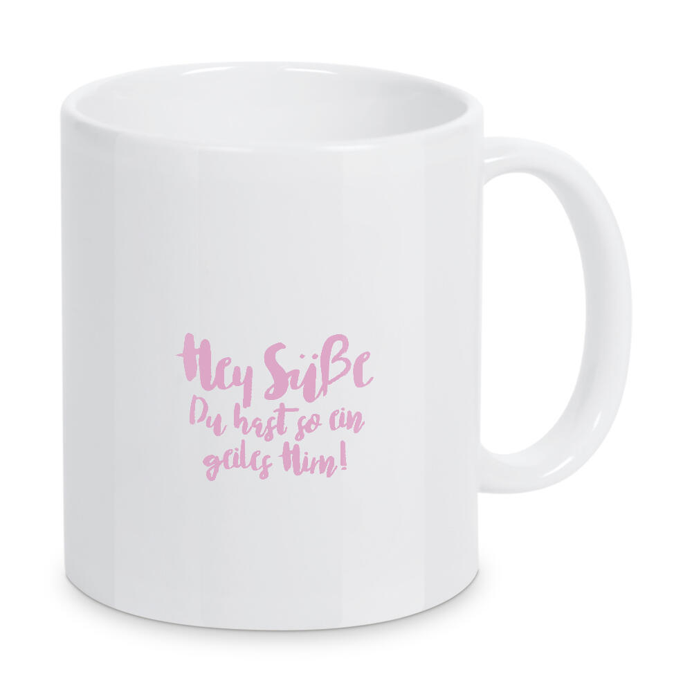 Tasse "Geiles Hirn (Rosa)" artboxONE - Typografie,Für Kinder,Menschen,Lustig