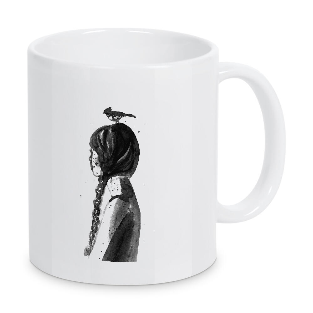 Tasse "Mädchen mit Vogel" artboxONE - Abstrakt,Menschen,Fashion,Für Mama