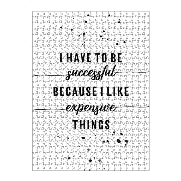 Puzzle Ravensburger "I have to be successful" artboxONE - Typografie,Lustig