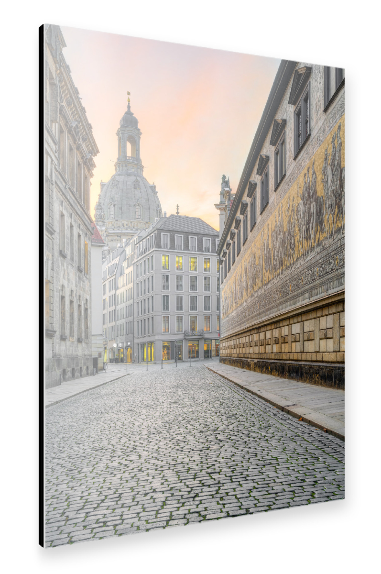 Alu-Dibond "Fürstenzug in Dresden" 30x20 cm artboxONE