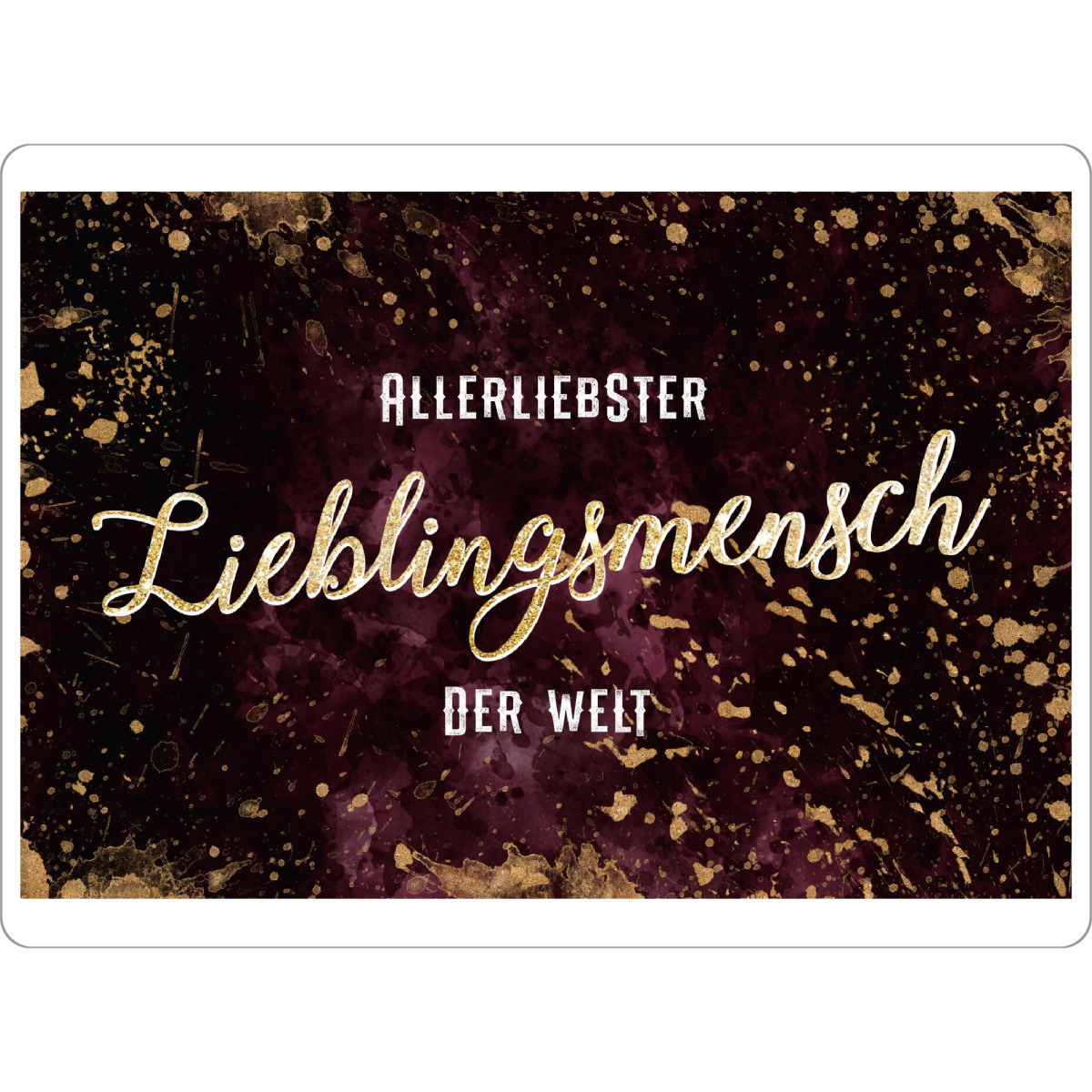 Tischset "Allerliebster Lieblingsmensch" artboxONE - Typografie,Liebe,Weihnachten,Für Mama,Lustig