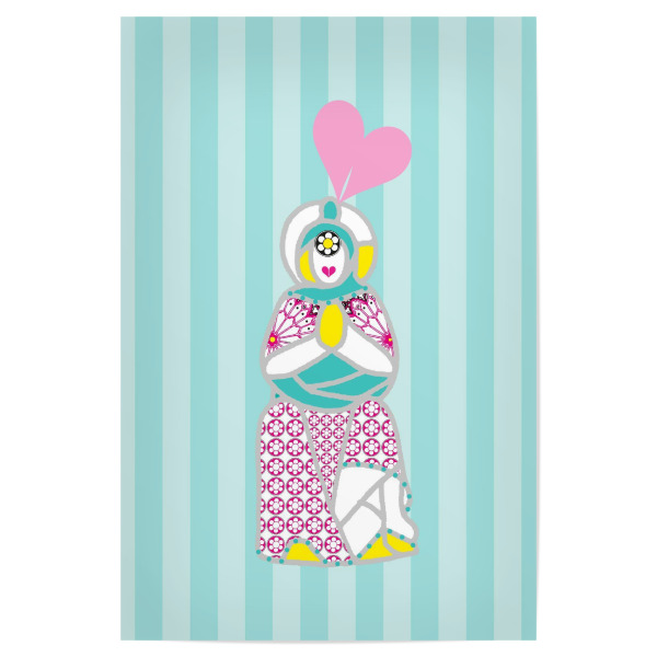 Poster "Prinzessin Laska" artboxONE - Für Kinder,Liebe,Streetart,Für Mama