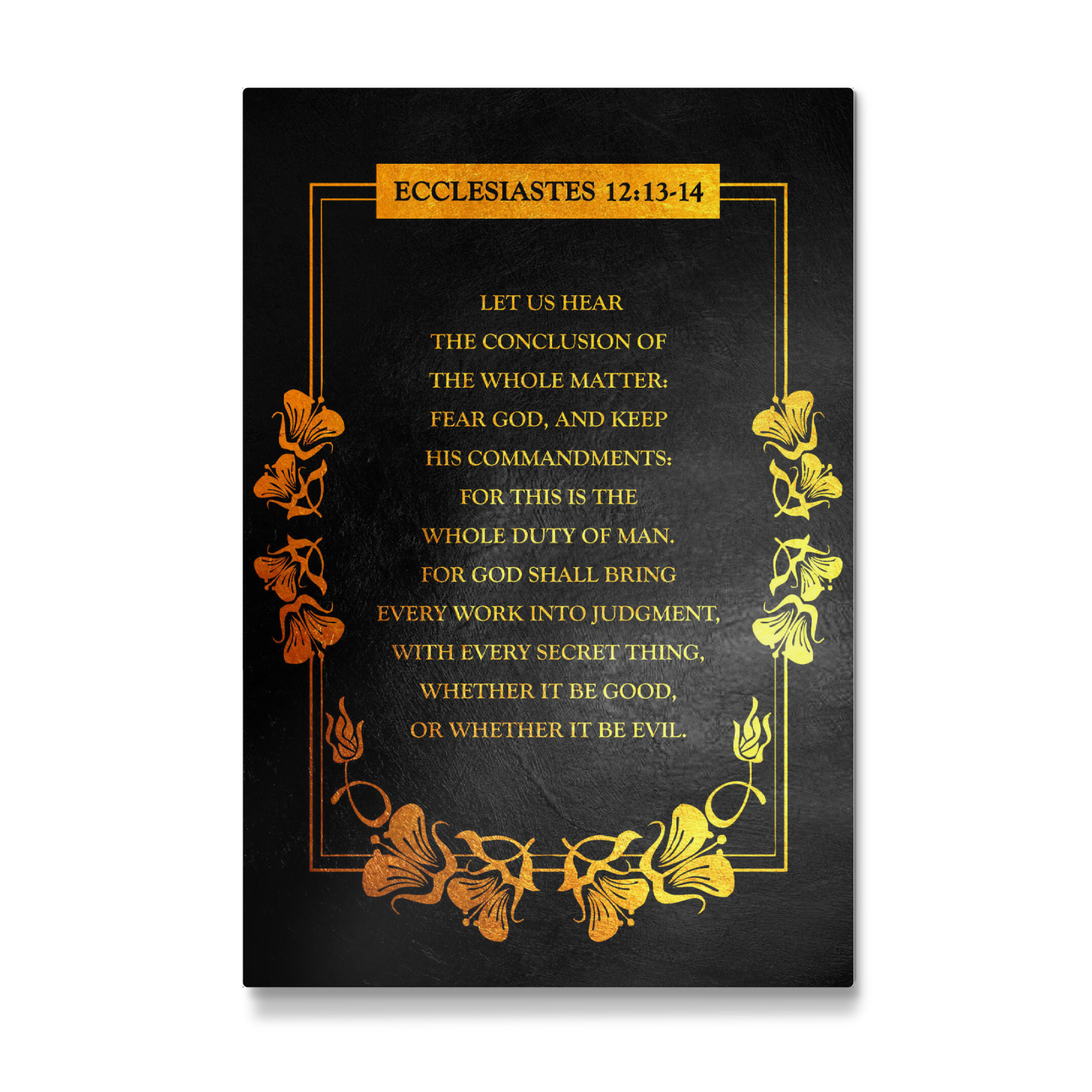 Galerie-Print "Ecclesiastes 12:13-14" 30x20 cm artboxONE
