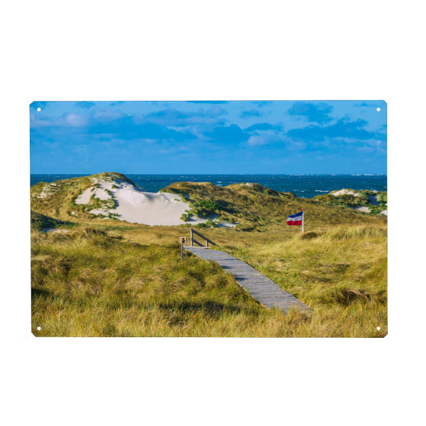 Holzbild "Landschaft auf Amrum" artboxONE - Natur,Reise,Reise / Strand und Meer