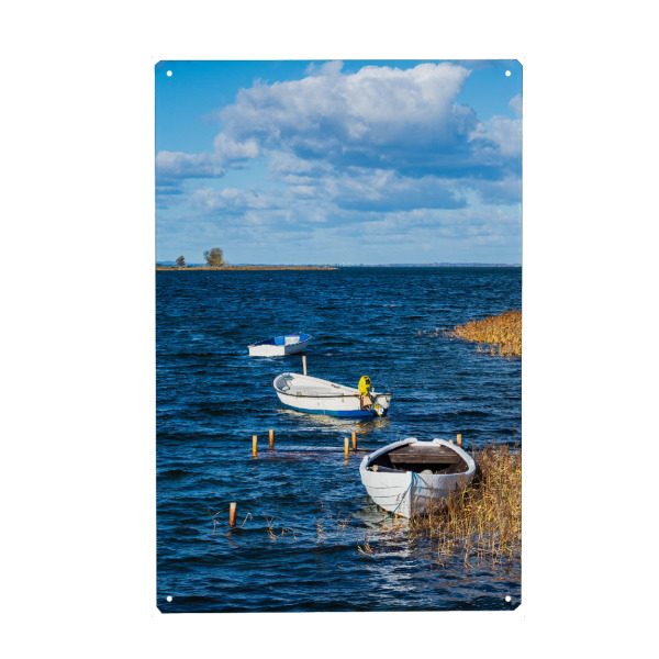 Holzbild "Boote auf der Ostsee" artboxONE - Natur,Reise,Reise / Strand und Meer