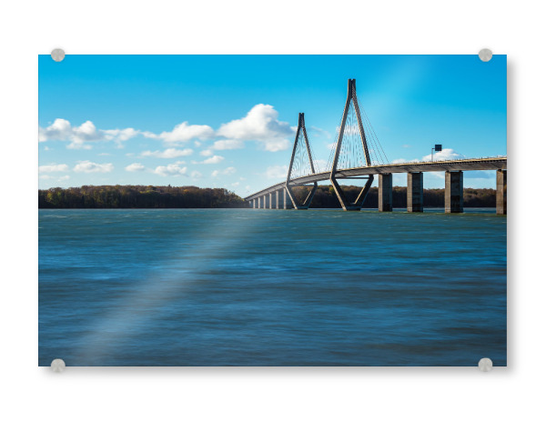 Acrylglasbild "Brücke in Dänemark" artboxONE - Natur,Reise,Architektur,Reise / Länder