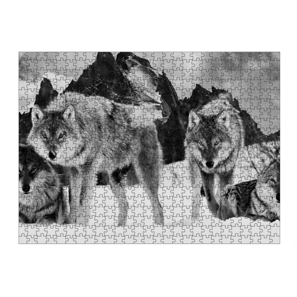 Puzzle Ravensburger "Wolves in nature" artboxONE - Natur,Tiere