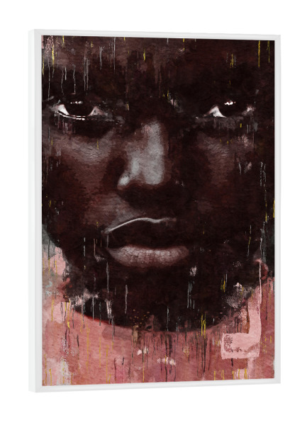 Poster mit weißem Rahmen "ROSE afrikanisch" artboxONE - Menschen,Reise / Afrika - Abstract,Afrika,Africa,Woman,Frau,Female,Portrait