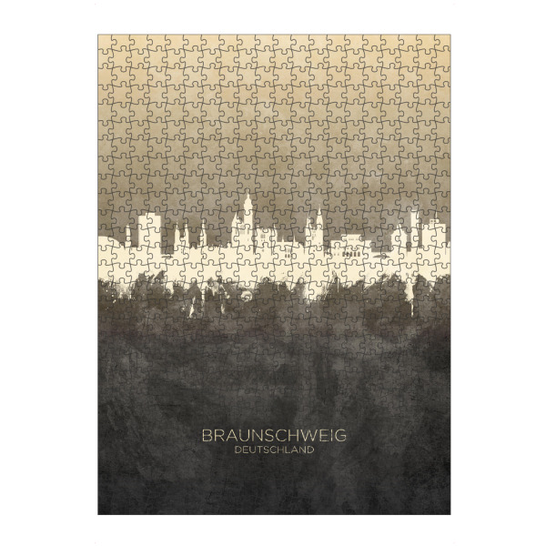 artboxONE Puzzle "Braunschweig Germany Skyline Taupe" artboxONE - Städte