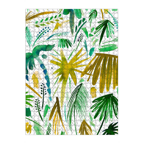 Puzzle Ravensburger "Brushstrokes Tropical Palms" artboxONE - Natur,Floral,Festivals