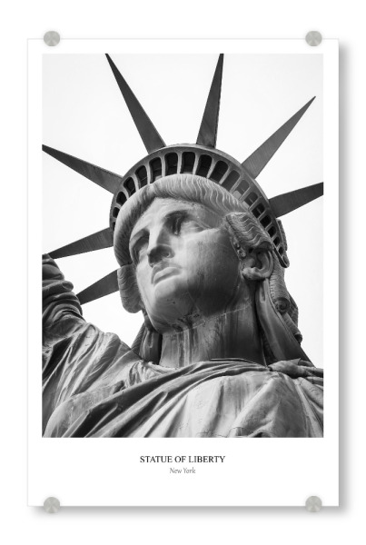Acrylglasbild "Statue of Liberty NYC" artboxONE - Städte / New York,Reise,Menschen,Architektur
