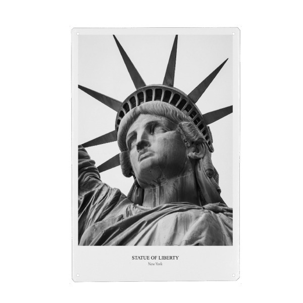 Holzbild "Statue of Liberty NYC" artboxONE - Städte / New York,Reise,Menschen,Architektur