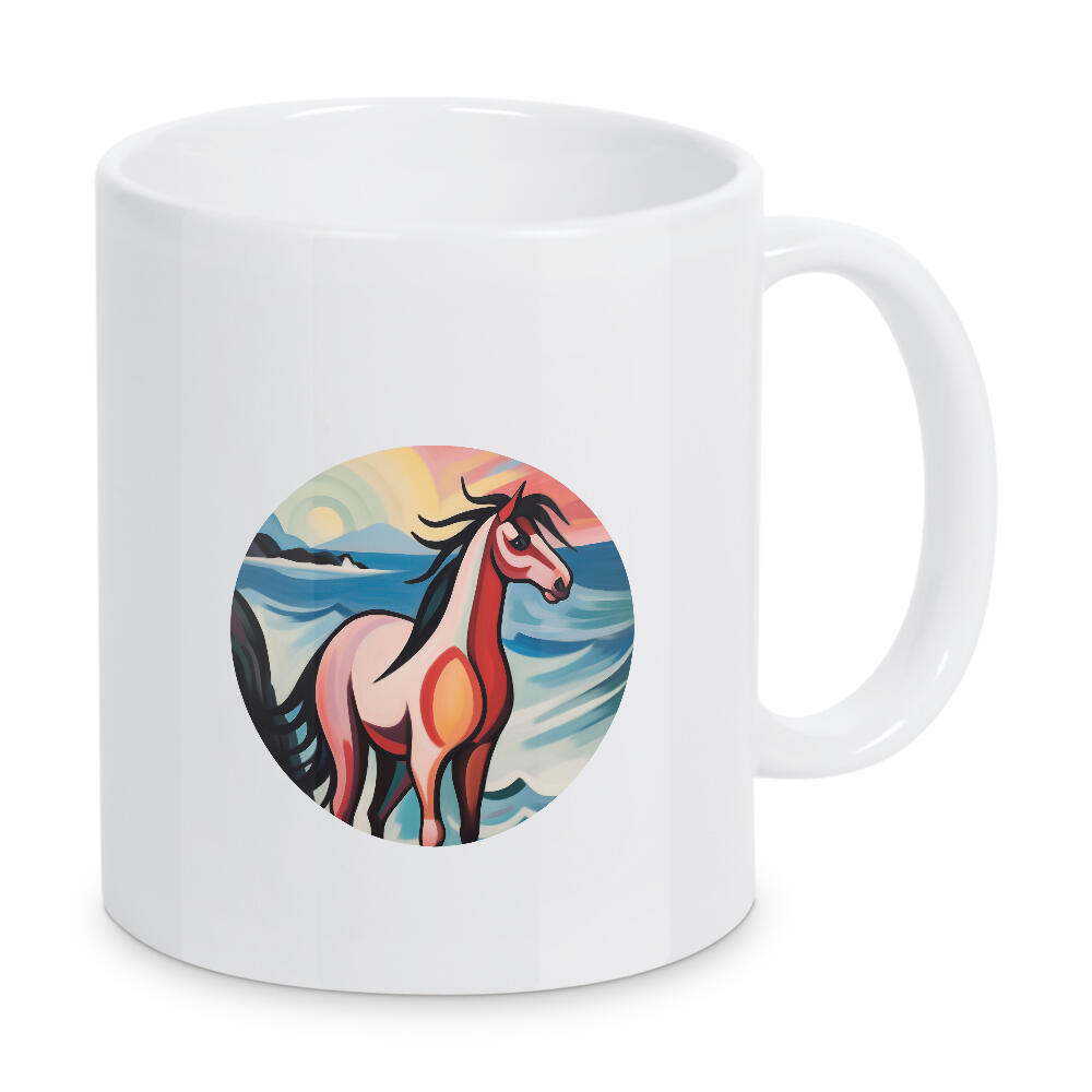 Tasse "Sonnenuntergang mit Pferd" artboxONE - Natur,Tiere