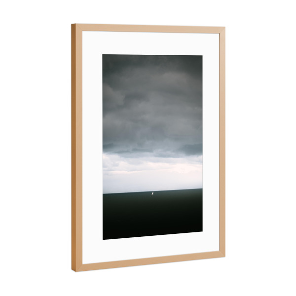 Poster mit Rahmen Kupfer "On the way to new horizons" artboxONE - Natur,Reise,Reise / Strand und Meer,Reise / Länder