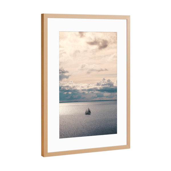 Poster mit Rahmen Kupfer "Discover new worlds" artboxONE - Natur,Reise,Reise / Strand und Meer,Reise / Länder