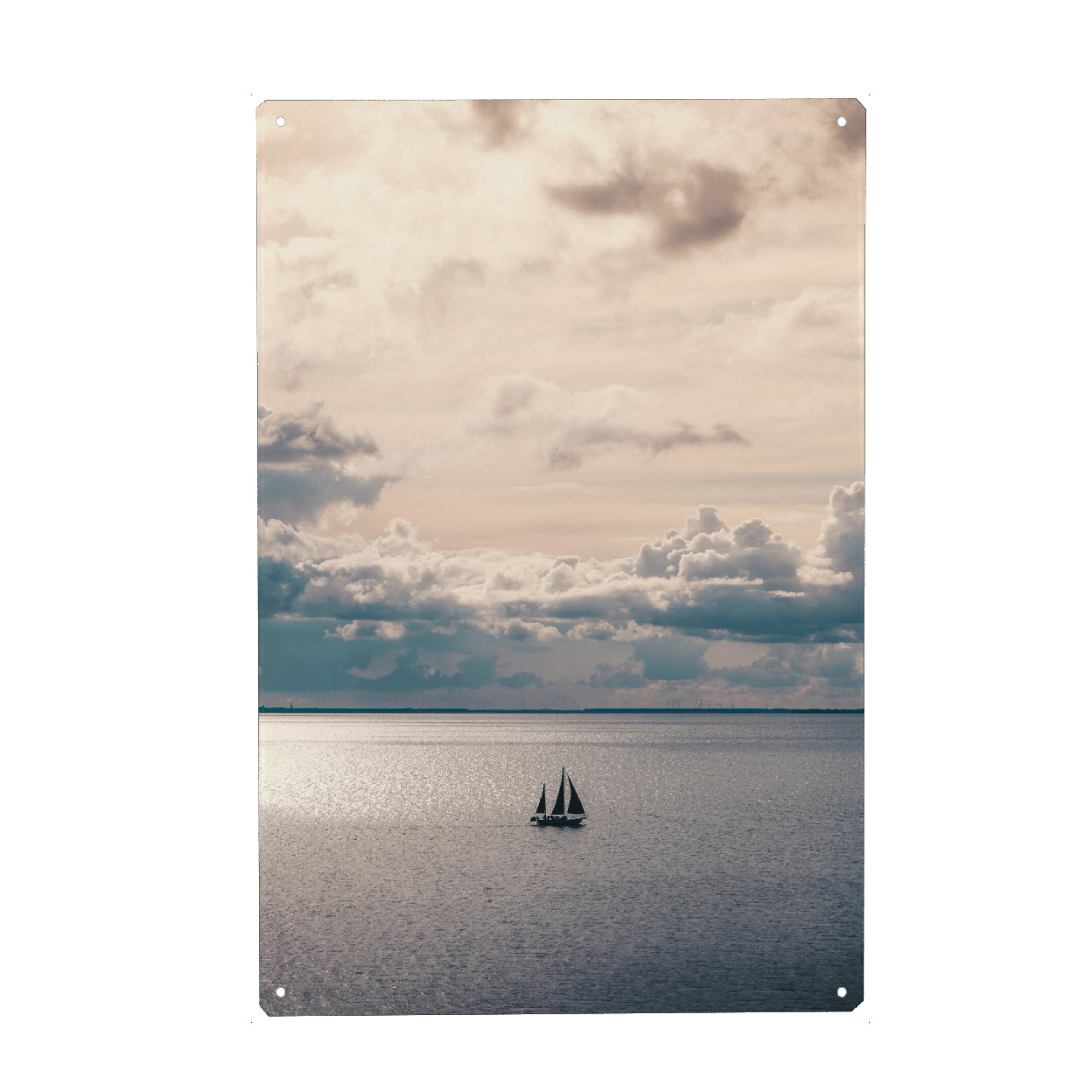 Metall Poster "Discover new worlds" artboxONE - Natur,Reise,Reise / Strand und Meer,Reise / Länder