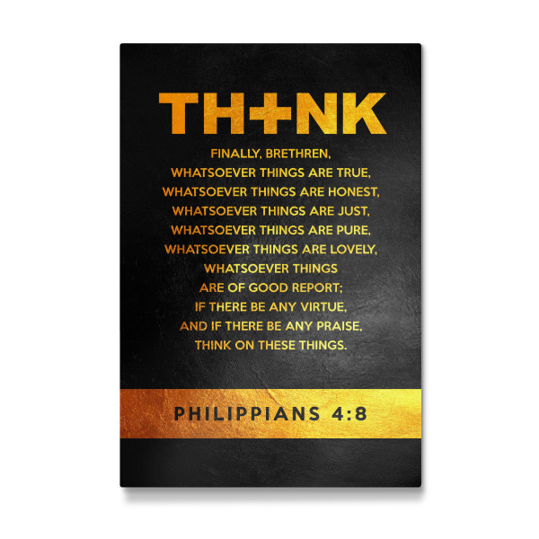 Galerie-Print "Philippians 4:8" 30x20 cm artboxONE