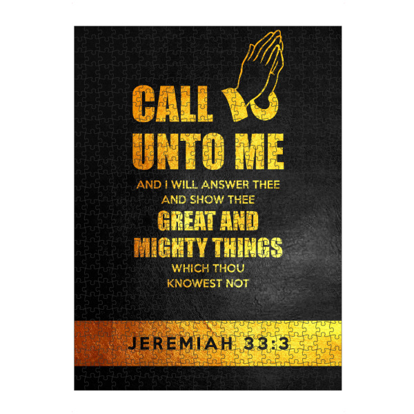 Puzzle Ravensburger "Jeremiah 33:3" artboxONE - Typografie