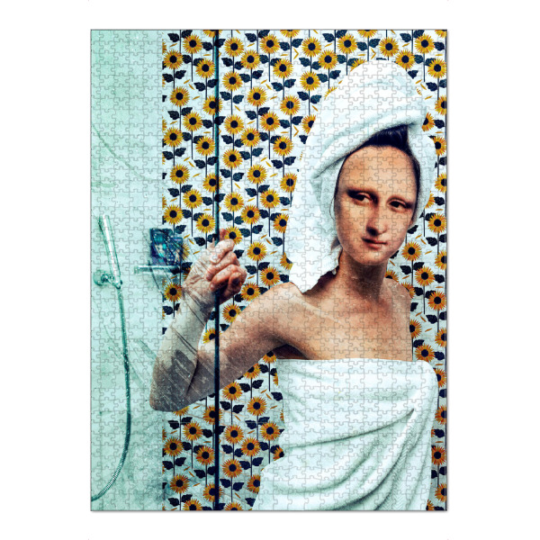 Puzzle Ravensburger "Mona Lisa at home" artboxONE - Floral,Menschen