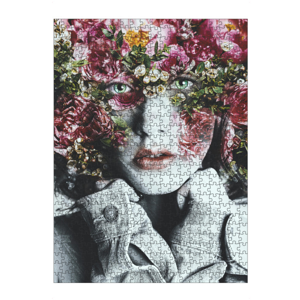 artboxONE Puzzle "Lady with green eyes" artboxONE - Natur,Floral,Menschen
