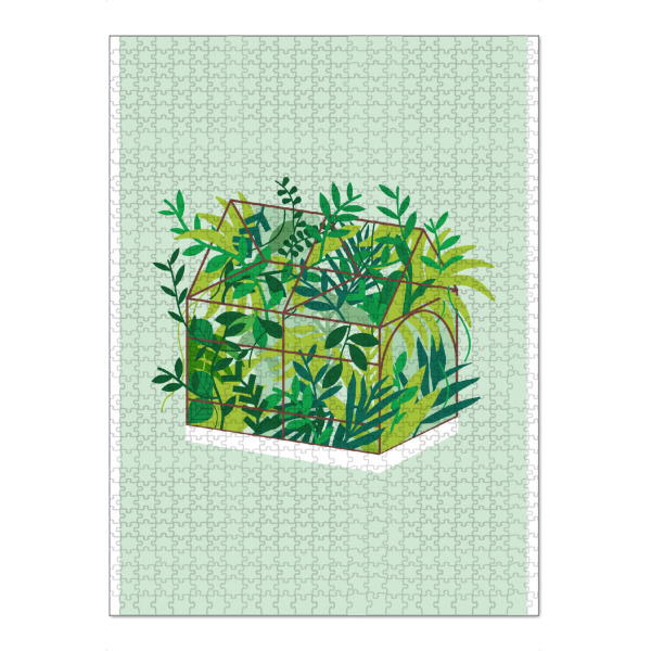 Puzzle Ravensburger "Greenhouse" artboxONE - Natur,Floral,Architektur,Für Mama