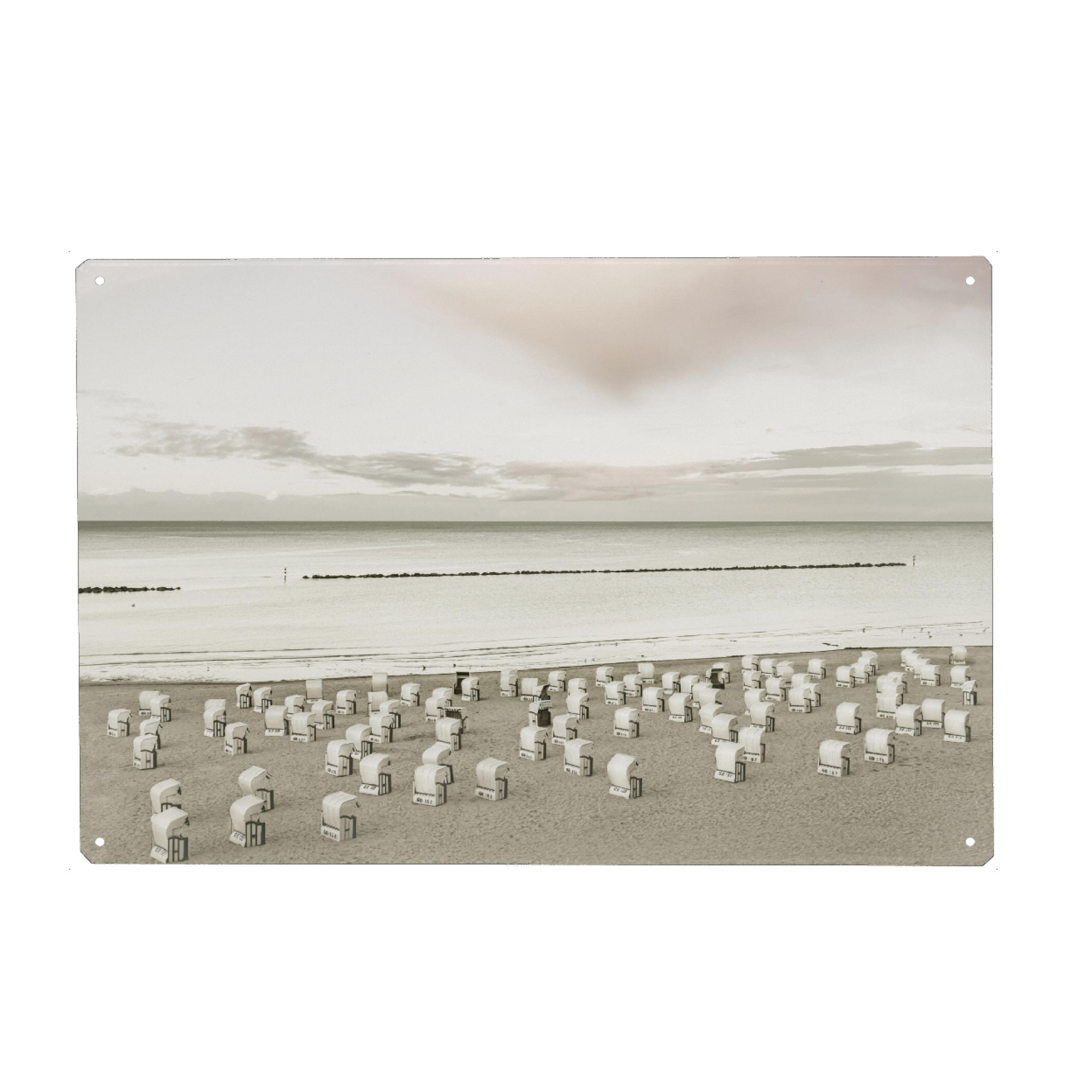 Metall Poster "RÜGEN Sonnenaufgang am Strand" artboxONE - Natur,Reise,Reise / Strand und Meer