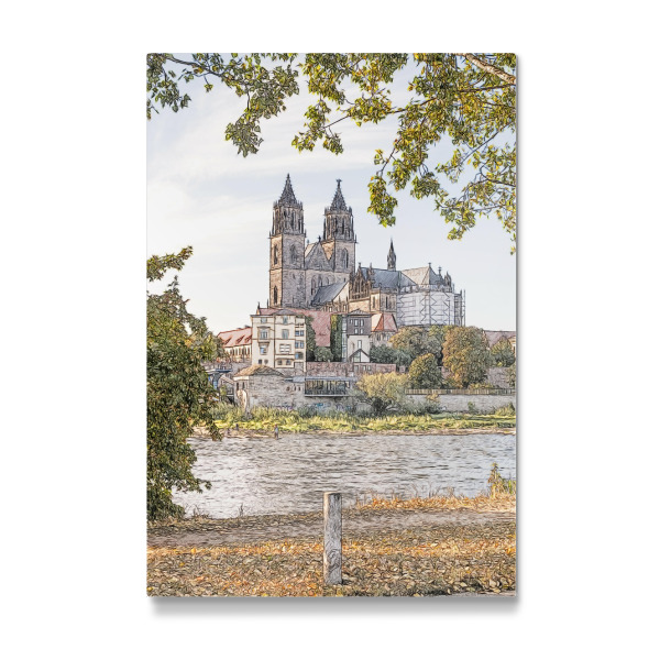Galerie-Print "Domviertel Magdeburg" 30x20 cm artboxONE
