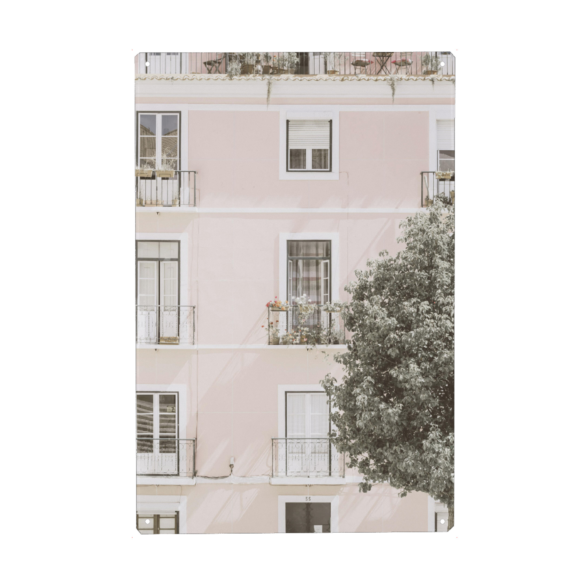 Metall Poster "Pastel Apartment" artboxONE - Architektur