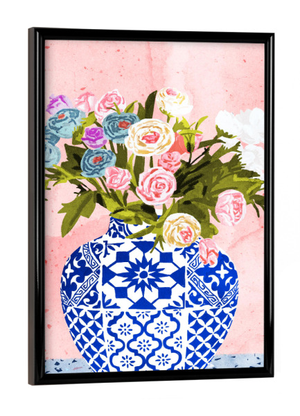 Poster mit schwarzem Rahmen "Ceramic Planter" artboxONE - Natur
