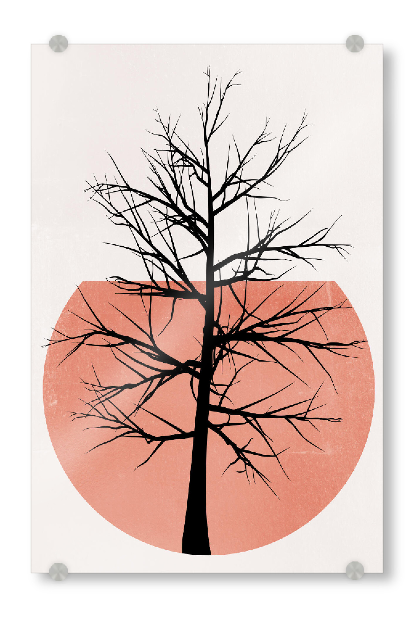 Acrylglasbild "In The Wild Rose" artboxONE - Natur,Abstrakt,Geometrie - Baum,Sonne,Abstract,Abstrakt,Formen,Tree,Single