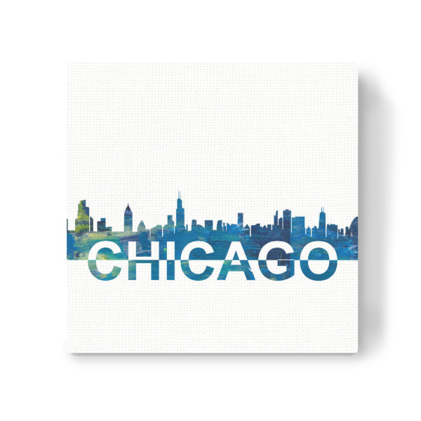 Leinwandbild "Chicago Skyline Silhouette" artboxONE - Städte,Architektur,Städte / Chicago