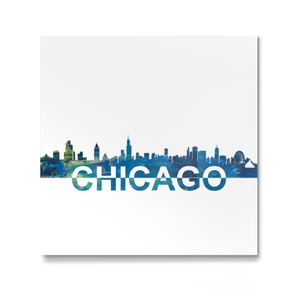Galerie-Print "Chicago Skyline Silhouette" 30x30 cm artboxONE