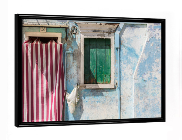 Poster mit schwarzem Rahmen "Haus in Venedig" artboxONE - Reise,Architektur