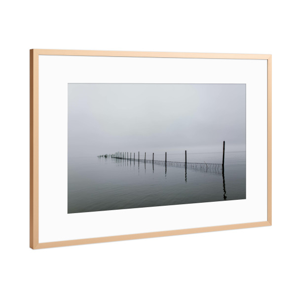 Poster mit Rahmen Kupfer "Wasser im Nebel" artboxONE - Natur,Reise,Reise / Strand und Meer