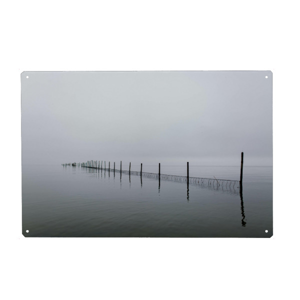 Metall Poster "Wasser im Nebel" artboxONE - Natur,Reise,Reise / Strand und Meer