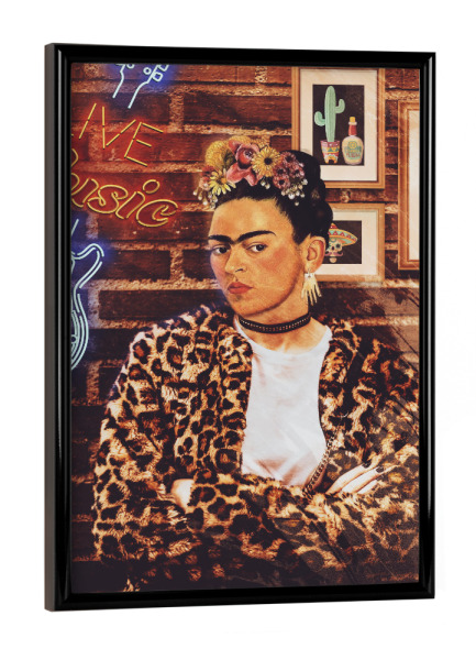 Poster mit schwarzem Rahmen "Rockin Frida" artboxONE - Menschen,Musik,Fashion