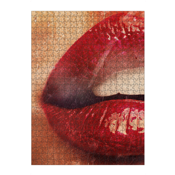 artboxONE Puzzle "Red lips close up" artboxONE - Menschen
