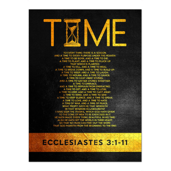 Puzzle Ravensburger "Ecclesiastes 3:1-11" artboxONE - Typografie