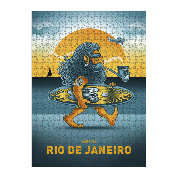 artboxONE Puzzle "Rio De Janeiro Surfer" artboxONE - Reise,Streetart,Städte / Rio de Janeiro,Lustig