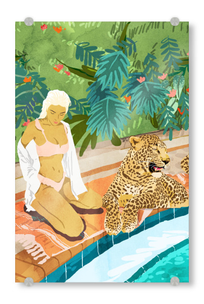 Acrylglasbild "The Wild Side, Human & Nature" artboxONE - Tiere,Menschen