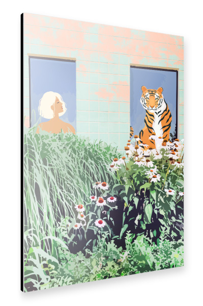 Alu-Dibond "Love Thy Neighbor" 30x20 cm artboxONE