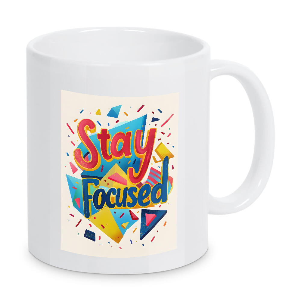 Tasse "Stay Focused lettering" artboxONE - Typografie,Sport / Motivation
