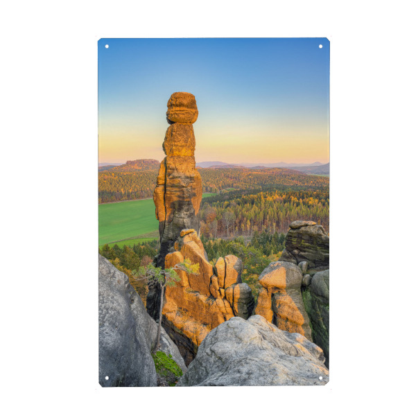 Metall Poster "Barbarine in der Abendsonne" artboxONE - Natur,Reise