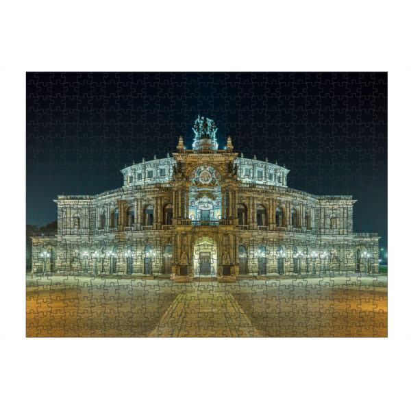 Puzzle Ravensburger "Semperoper in Dresden bei Nacht" artboxONE - Reise,Architektur,Städte / Dresden