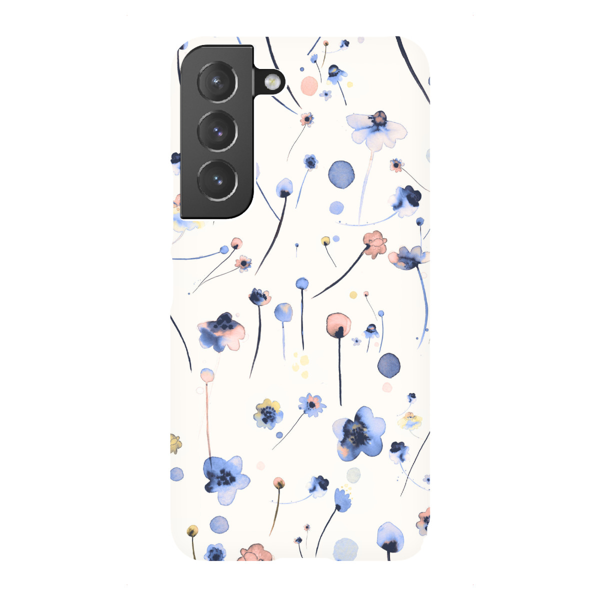 Samsung Galaxy "Blue Soft Flowers" Premium-Case Handyhülle artboxONE
